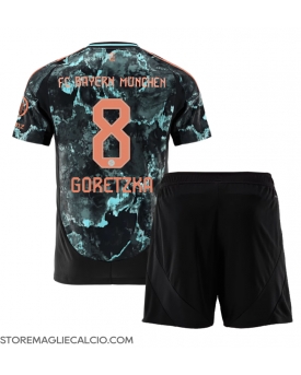 Bayern Munich Leon Goretzka #8 Maglia Gara Trasferta Repliche 2024-25 Bambino